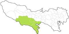 Southern Tama area map